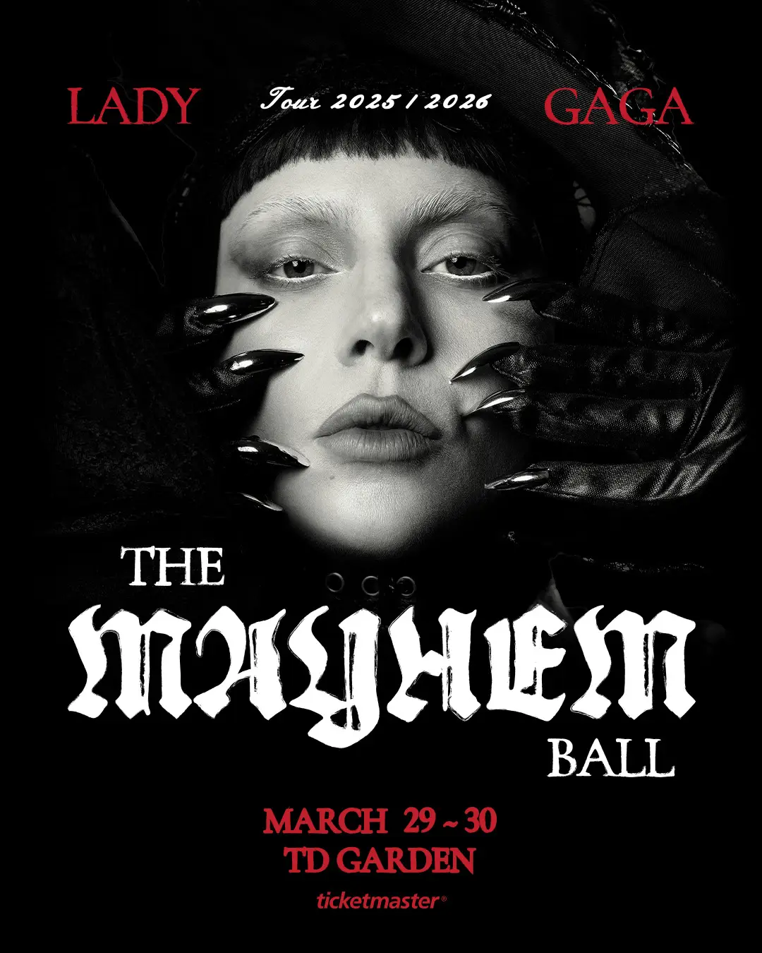 Boston Gets the Mayhem This March: Lady Gaga’s Tour Hits TD Garden